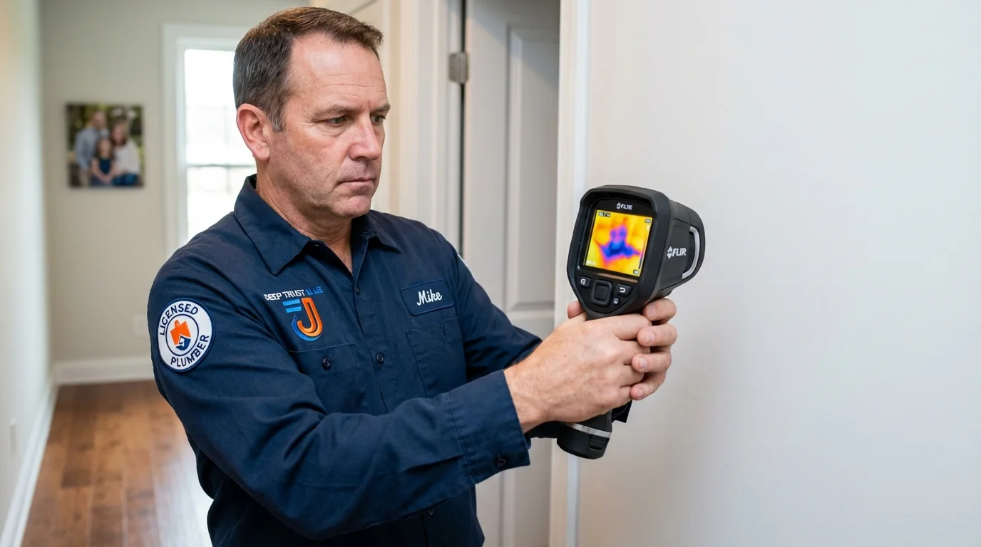 Thermal imaging leak detection by Johns Plumbing LLC in Sutherlin